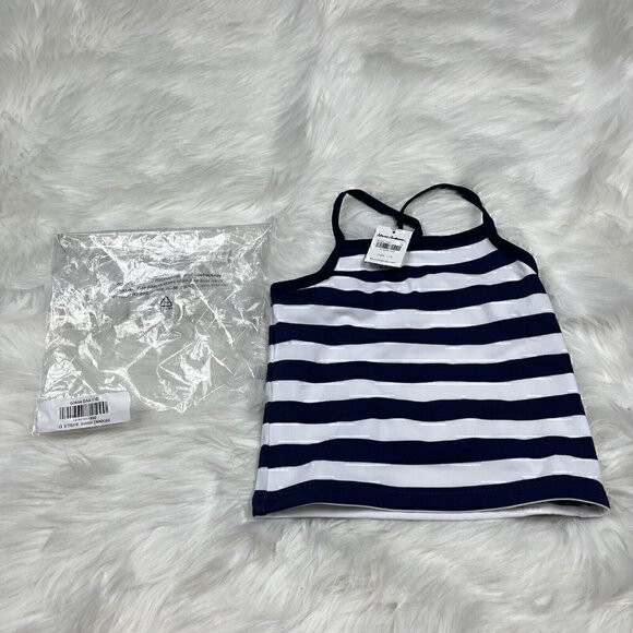 Hanna Andersson Other - NEW HANNA ANDERSSON Navy Blue White Stripe Tankini Swim Top Size 5 110